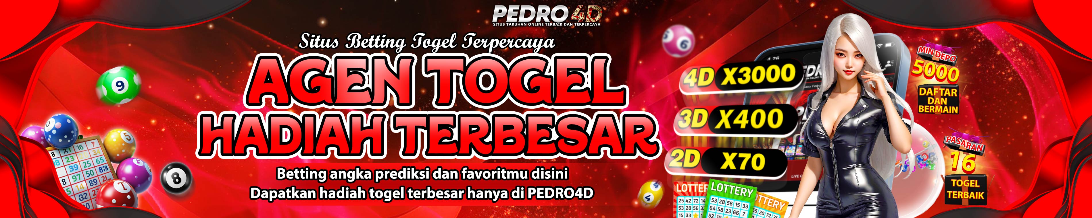 Bandar togel online terbaik 2025 Pedro4d